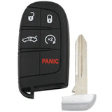 New Keyless 5 buttons Smart Remote Key Case for Dodge Journey Charger Dart Durango for chrysler 300 for Jeep 4+1 Buttons