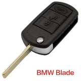 WhatsKey 3 Button Remote Key Flip Folding Key Shell Case Cover For Land Rover