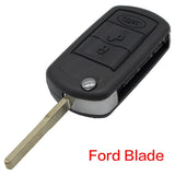 WhatsKey 3 Button Remote Key Flip Folding Key Shell Case Cover For Land Rover