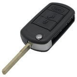 WhatsKey 3 Button Remote Key Flip Folding Key Shell Case Cover For Land Rover