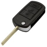WhatsKey 3 Button Remote Key Flip Folding Key Shell Case Cover For Land Rover