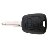 Remote Control Car Key Case Shell for PEUGEOT 206 2 Button Uncut Blade Replacement Car Cover