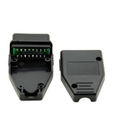 OBD2 EOBD 2 16 pin male connector J1962 Wholesale &Retail OBD Male Plug OBD2 16Pin