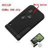 Insert Small car key blade Smart Card for Renault key Megane 2 3 Button Scenic ID46 7947 Chip 433MHZ PCF7947