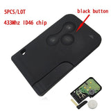 Insert Small car key blade Smart Card for Renault key Megane 2 3 Button Scenic ID46 7947 Chip 433MHZ PCF7947
