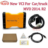 MVD Diag Multi Vehicle 2014.R2 R3 Same As TCS Pro 3 IN 1 VCI MVD Optional Free Activate OBD2 Car Truck Diagnostic Tool