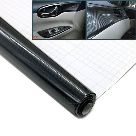 152x50cm 5D High GLOSS Carbon Car Styling Car Sticker Wrap Roll Waterproof Auto Car Decor Sticker 1 scraper Gift - Car Diagnostic Tool