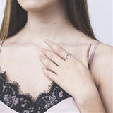 Crescent Moon Ring Stacking Half Moon Boho Ring Minimalist Double Horn Ring Gift For Women Best Friend Bague Femme Size 8