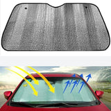 Foldable Front Rear Windshield Car Window Silver Sun Visors 58g Square Sunshade Cover Block drop shipping