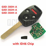 Car Remote Key for Honda 4 Buttons + ID46 Immobilizer - Car Diagnostic Tool