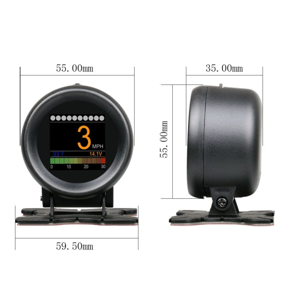 AUTOOL X60 OBD 2 HUD Digital Temperature Gauge Speed Meter Display - Car Diagnostic Tool