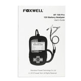 FOXWELL BT100 12V Car Battery Tester for Flooded, AGM, GEL