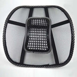 Seat Massage Back Cushion Pad black mesh lumbar back brace Ergonomic desgin support cushion cool for office home car seat chair