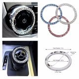 car styling Auto Start Decor Rhinestone Car Engine Start Stop Decoration Interior Ring Decal for Vehicle Ignition Button - Car Diagnostic Tool