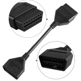 Hot Sale !!! Original Launch 16pin OBD2 Extension Cable 14CM/19CM for Launch X431 EasyDiag/iDiag/5C/V/GOLO X431 OBDII Connector