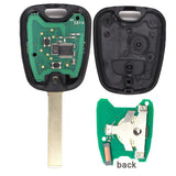 KEYECU 433MHz ID46 Chip Replacement Remote Car Key Fob 2 Button 4 Blade for Peugeot Partner Expert Boxer SX9 206 406 307