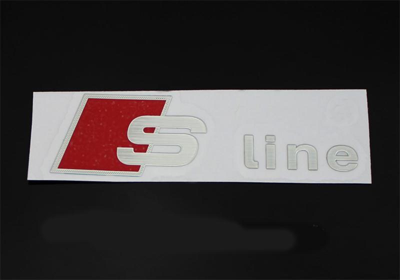 Metal Car Door/window Emblem Sline Stickers For Audi RS Sports