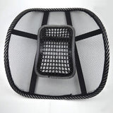 Seat Massage Back Cushion Pad black mesh lumbar back brace Ergonomic desgin support cushion cool for office home car seat chair