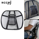 Seat Massage Back Cushion Pad black mesh lumbar back brace Ergonomic desgin support cushion cool for office home car seat chair