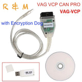 Top quality VAG CAN PRO V5.5.1 VAG VCP CAN PRO support CAN BUS UDS K-Line with Encryption Dog next generation of VCDS free ship