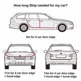 Universal 5M Car Door Edge Collision Auto Avoidance Stick Rubber Strip Decoration Stickers Car Accessories Scratch Protector