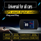 P12 5.8" Smart Digital Head Up Display Car HUD OBD2 On-Board Computer