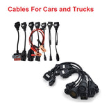 OBD2 Cables full set 8 car cables of car Trucks For VD TCS CDP Pro plus vd tcs cdp Car Cable diagnostic Tool Interface cable