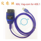 cheapest vag 409 1 kkl usb vag 409 usb 409 1 usb kkl usb chip FT232RL cable scanner scan tool interface for Audi VW