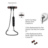 Wireless Bluetooth Earphones Metal Magnetic Stereo Bass Headphones Cordless Sport Headset Earbuds With Microphone