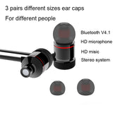 Wireless Bluetooth Earphones Metal Magnetic Stereo Bass Headphones Cordless Sport Headset Earbuds With Microphone