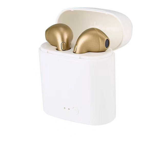i7s TWS with charger Bluetooth earphone Wireless Headphones Headsets Stereo In-Ear Earphones Box for ios and Android