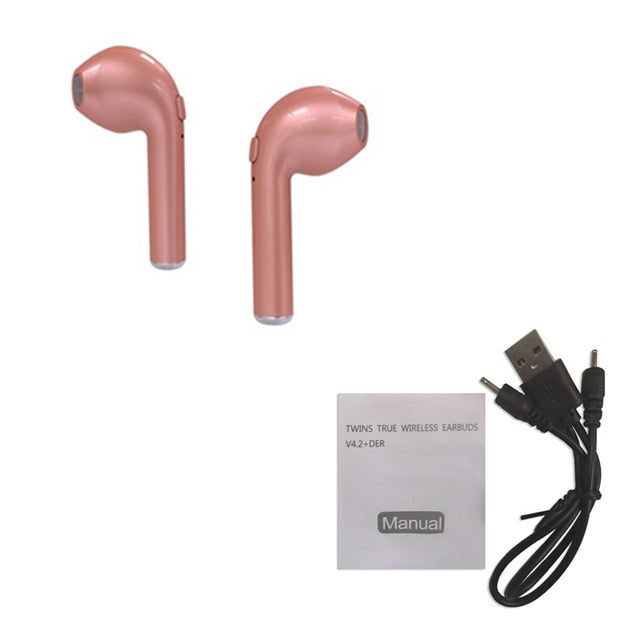 I7 i7s TWS Wireless Headphone in-ear Bluetooth Earphone Earbuds Headset With Mic For Phone iPhone Xiaomi Samsung Huawei LG
