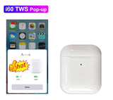 I60 TWS open box pop up touch wireless charge bluetooth earphone 1:1 design wireless headset PK I80 I20 I90 I100 I10